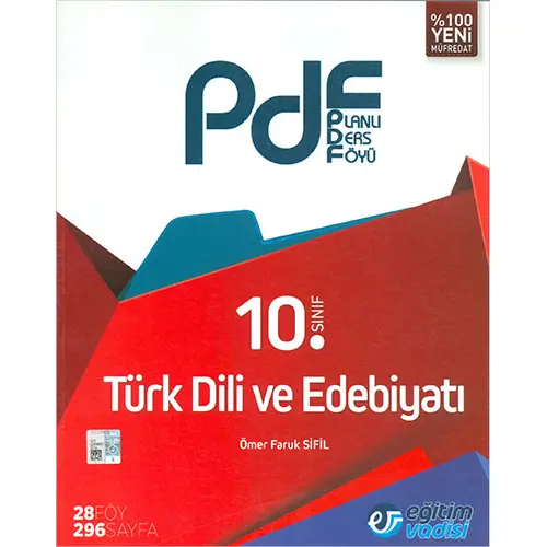 Eğitim Vadisi 10.Sınıf Türk Dili ve Edebiyatı PDF Planlı Ders Föyü