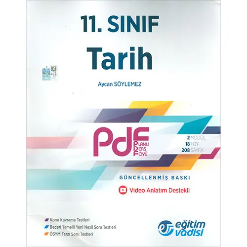 Eğitim Vadisi 11.Sınıf Tarih PDF Video Anlatım Destekli