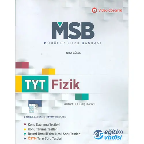 Eğitim Vadisi TYT Fizik Modüler Soru Bankası Video Çözümlü