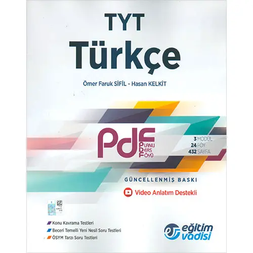 Eğitim Vadisi TYT Türkçe PDF Video Anlatım Destekli