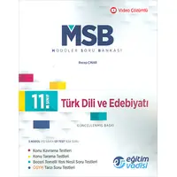 Eğitim Vadisi 11.Sınıf Türk Dili ve Edebiyatı Güncel MSB Modüler Soru Bankası