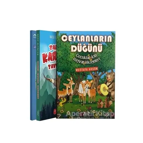 Eğlenceli Çocuk Hikayeleri Seti (3 Kitap Takım) - Mustafa Akgün - Yediveren Çocuk