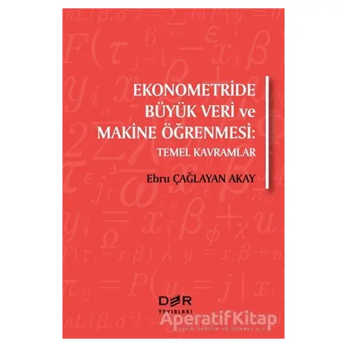 Ekonometride Büyük Veri ve Makine Öğrenmesi - Ebru Çağlayan Akay - Der Yayınları