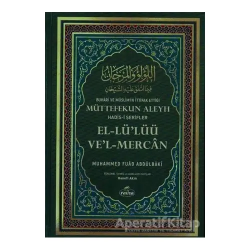 El-LüLüü Vel-Mercan (2. Hamur) - Muhammed Fuad Abdulbaki - Ravza Yayınları