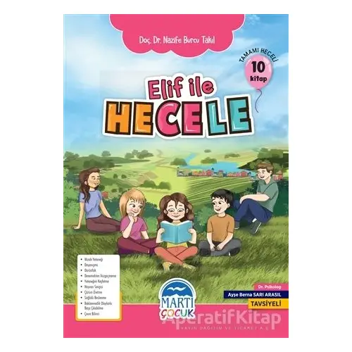 Elif ile Hecele Okuma Seti (10 Kitap Takım) - Nazife Burcu Takıl - Martı Çocuk Yayınları