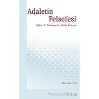 Adaletin Felsefesi - Mücella Can - Elis Yayınları