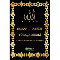 Kuran-ı Kerim Türkçe Meali - Elmalılı Muhammed Hamdi Yazır - Fark Yayınları
