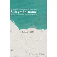 Süleyman-name - Emrah Bilgin - Fenomen Yayıncılık