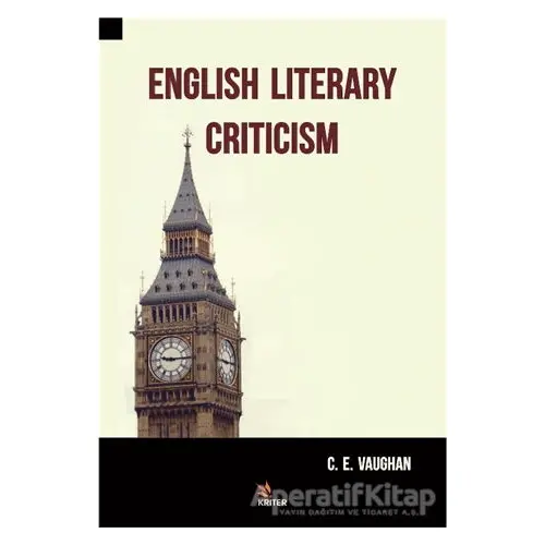 English Literary Criticism - C. E. Vaughan - Kriter Yayınları