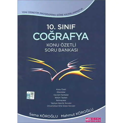 Esen 10.Sınıf Coğrafya Konu Özetli Soru Bankası