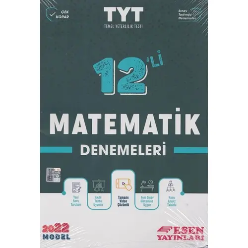 Esen 2022 YKS TYT Matematik 12 li Deneme