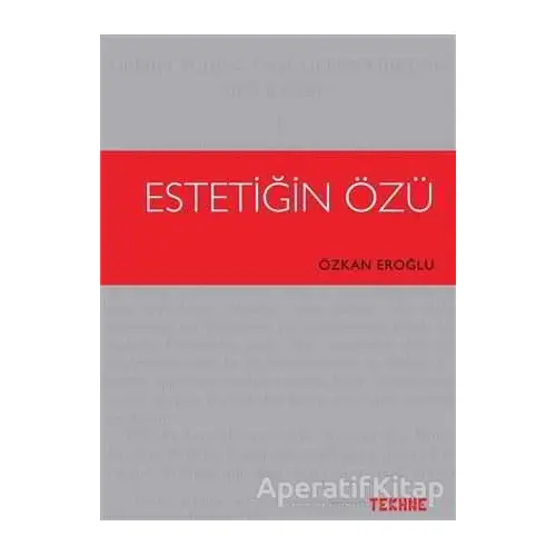 Estetiğin Özü - Özkan Eroğlu - Tekhne Yayınları