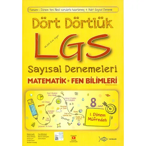 Etkin Dört Dörtlük LGS Sayısal Denemeleri