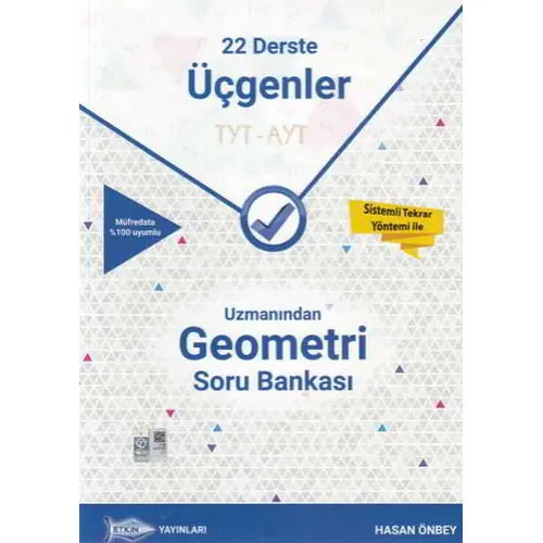 Etkin TYT AYT Uzmanından Geometri Soru Bankası 22 Derste Üçgenler