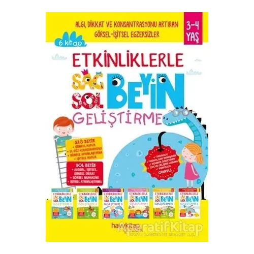 Etkinliklerle Sağ Beyin Sol Beyin Geliştirme - Canan Öztürk - Hayykitap