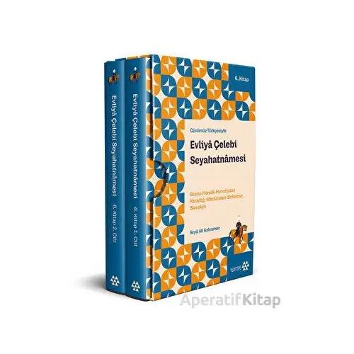 Evliya Çelebi Seyahatnamesi 6. Kitap (2 Cilt Kutulu) - Evliya Çelebi - Yeditepe Yayınevi