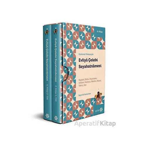 Evliya Çelebi Seyahatnamesi 4. Kitap (2 Cilt Kutulu) - Evliya Çelebi - Yeditepe Yayınevi