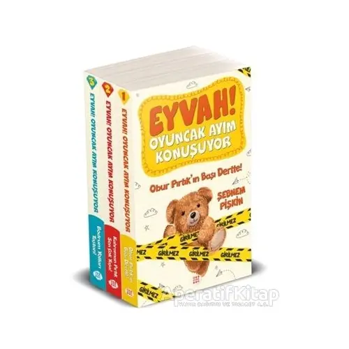 Eyvah! Oyuncak Ayım Konuşuyor Set (3 Kitap Takım) - Şebnem Pişkin - Dokuz Çocuk