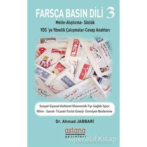 Farsça Basın Dili 3 - Ahmad Jabbari - Astana Yayınları