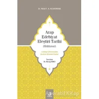 Arap Edebiyat Eleştiri Tarihi (Muhtasar) - Nidal F. A. Alshorbajı - Fecr Yayınları