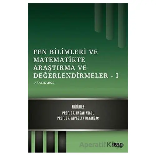 Fen Bilimleri ve Matematikte Araştırma ve Değerlendirmeler 1 - Kolektif - Gece Kitaplığı