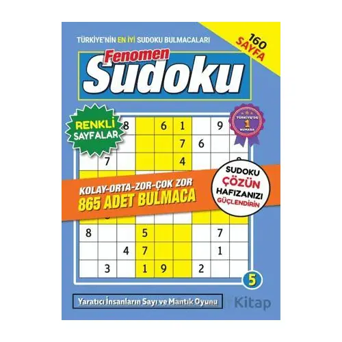 Fenomen Sudoku 5 - Bertan Kodamanoğlu - Maxi Yayıncılık