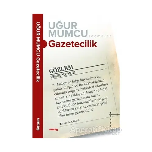 Gazetecilik - Uğur Mumcu - um:ag Yayınları