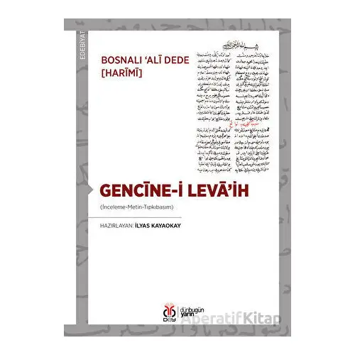 Gencine-i Levaih - Bosnalı Ali Dede - Harimi - DBY Yayınları