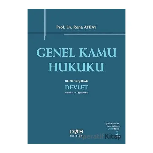Genel Kamu Hukuku - Rona Aybay - Der Yayınları