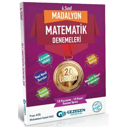 Gezegen 6. Sınıf Matematik Madalyon 20 Deneme