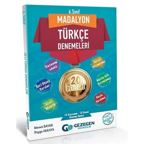 Gezegen 6. Sınıf Türkçe Madalyon 20 Deneme