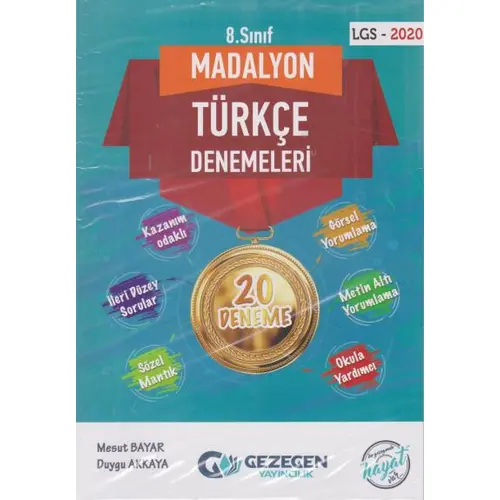 Gezegen 8.Sınıf Madalyon 20 li Türkçe Denemeleri