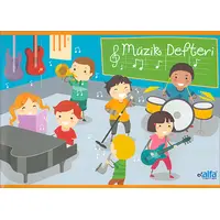 A5 Boy 40 Yaprak Küçük Müzik Defteri Alfa Defter