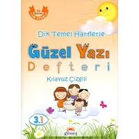 Güneş 3.Sınıf Dik Temel Harflerle Güzel Yazı Defteri Kılavuz Çizgili