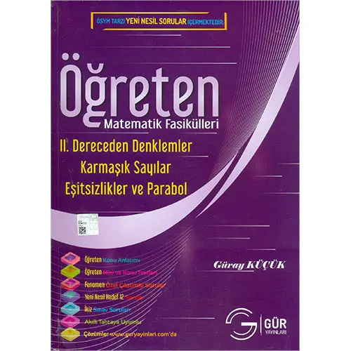 Gür II.Dereceden Denklemler Eşitsizlikler ve Fonksiyonlar Parabol Öğreten Matematik Fasikülleri