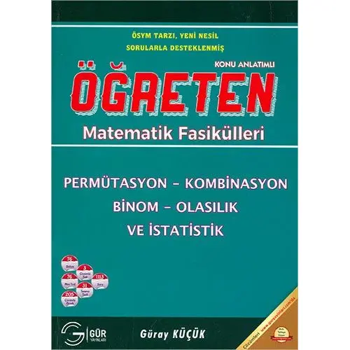 Gür Öğreten Matematik Permütasyon, Kombinasyon, Binom, Olasılık ve İstatistik