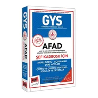 Yargı GYS AFAD Şef Kadrosu İçin Konu Özetli