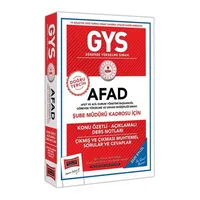 Yargı GYS AFAD Şube Müdürü Kadrosu İçin Konu Özetli Çıkmış