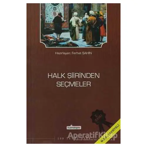 Halk Şiirinden Şeçmeler - Kolektif - Kardelen Yayınları