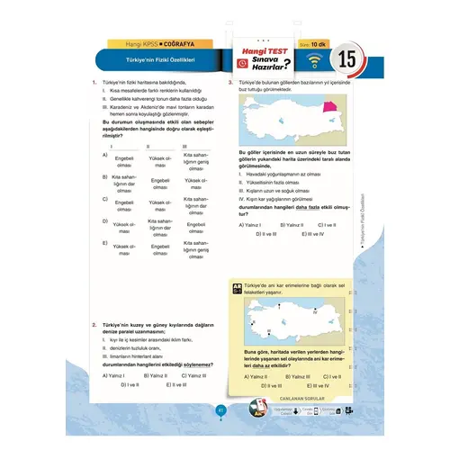 Hangi KPSS 2023 KPSS Coğrafya Canlanan Soru Bankası Çözümlü
