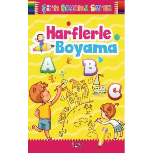 Harflerle Boyama Şirin Boyama Serisi Koloni Çocuk