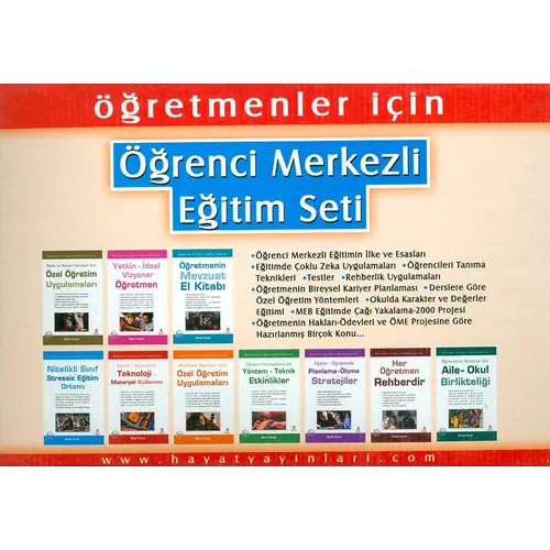 Hayat Yayınları - Öğretmenler İçin Öğrenci Merkezli Eğitim Seti -10 Kitap