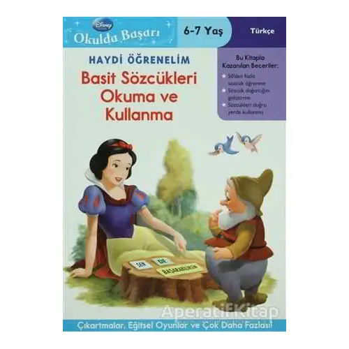 Haydi Öğrenelim - Basit Sözcükleri Okuma ve Kullanma 6-7 Yaş - Kolektif - Doğan Egmont Yayıncılık