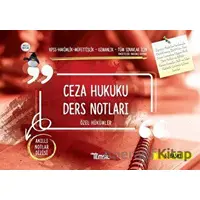 Ceza Hukuku Ders Notları - Özel Hükümler - Kolektif - Temsil Kitap