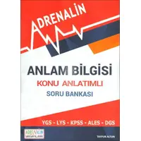 AdreNalin Anlam Bilgisi Konu Anlatımlı Soru Bankası