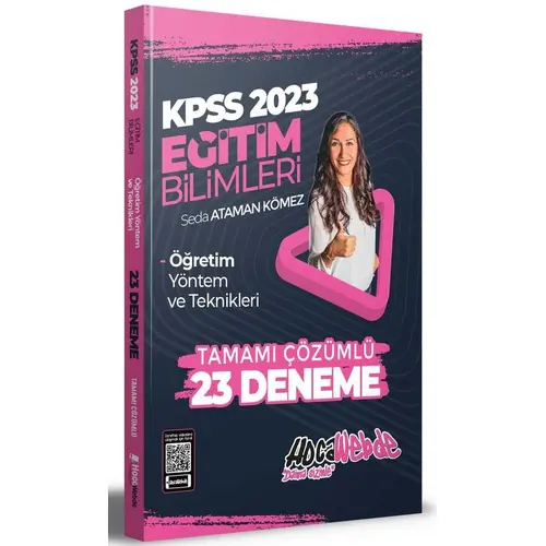 Hocawebde 2023 KPSS Eğitim Bilimleri Öğretim Yöntem ve Teknikleri Tamamı Çözümlü 23 Deneme Sınavı