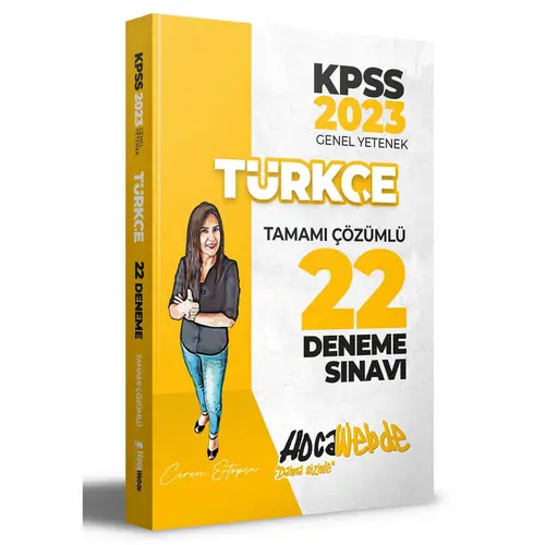 Hocawebde 2023 KPSS Türkçe Tamamı Çözümlü 22 Deneme