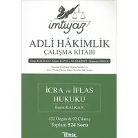 İmtiyaz Adli Hakimlik Çalışma Kitabı - İcra ve İflas Hukuku - Bahadır Erkol - Temsil Kitap