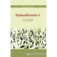 Mukaddimeler 1 - İbn Cüzey El-Kelbi - Araştırma Yayınları