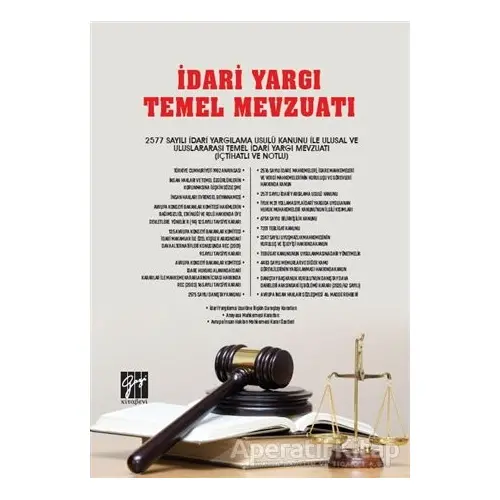 İdari Yargı Temel Mevzuatı - Kolektif - Gazi Kitabevi